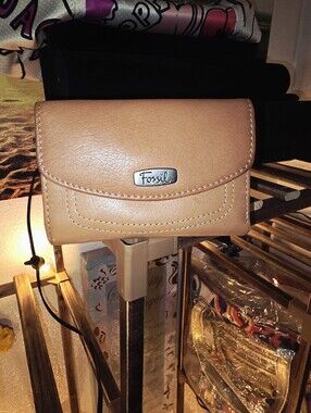 Fossil Brown Leather Compact Wallet